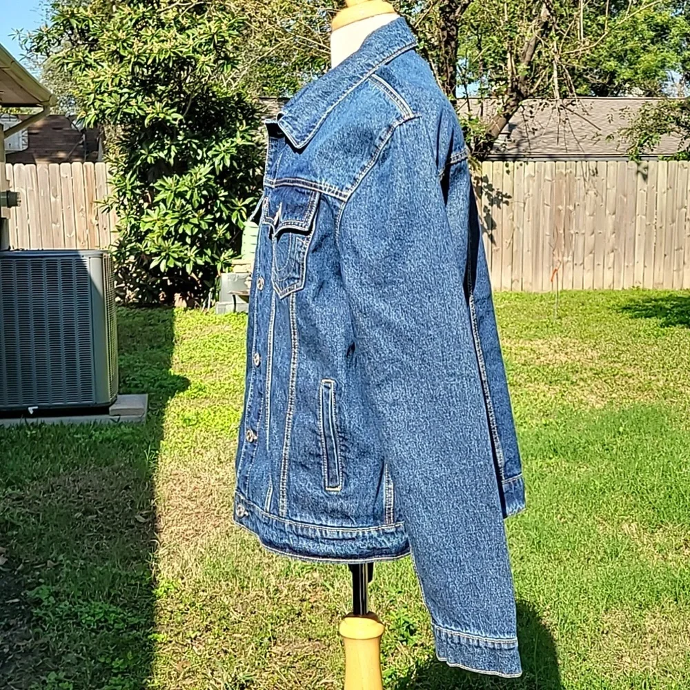 True Religion Jean Jacket Size XL Blue